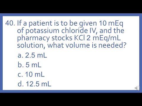 PTCB PTCE Practice Test Question 40 - Drug Volume Needed for Dose Pharmacy Math (CPhT Test Prep)