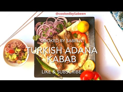 Homemade grilled Turkish Adana Kabab | Super Easy |Cooked by Sabeen