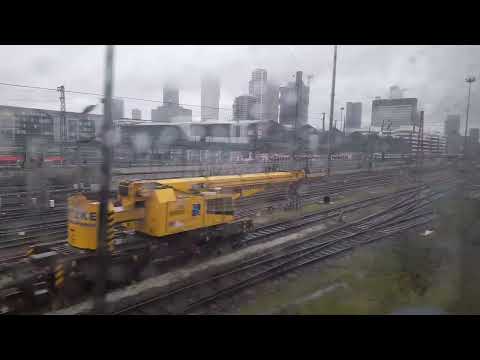 mitfahrt mit der Grünen S-Bahn rhein main ET423 und die Ausfahrt am Hbf Gleis.101