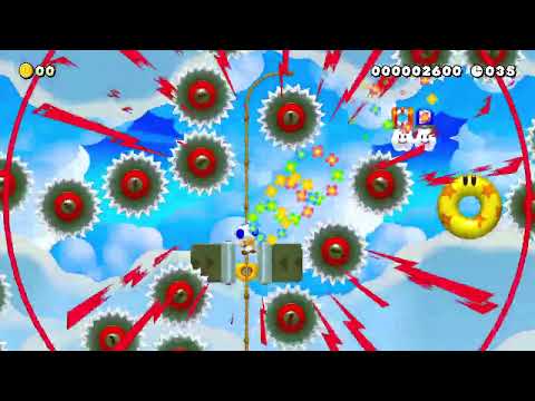 いぃね3oo記念 ! 爽快、快適 ! 50秒ジャンプ半自動 ! by LM_NJ_KSまぴ 🍄 Super Mario Maker 2 ✹Switch✹ #bhj