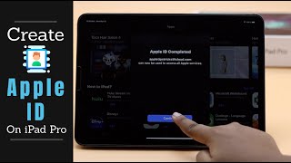 Create Apple ID on iPad Pro (Easy 2 Steps)