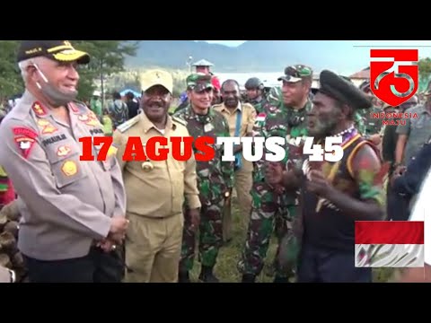 SALUT !!! Salah satu warga Papua menyanyikan Lagu 17 AGUSTUS 1945 dengan semangat terbaka