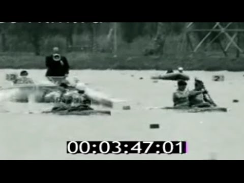 1968 Mexico Olympic, Canoeing, Men's K-2 1000 m final. (16:9)
