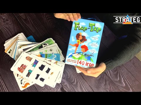 Игра Flop-Top настольная развивающая с маркером и многоразовыми карточками для детей возрастом 3-7 лет Strateg - фото 1 - id-p3201890091