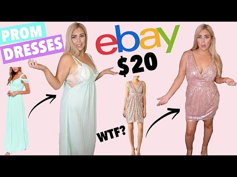 TRYING ON $20 EBAY PROM DRESSES Video