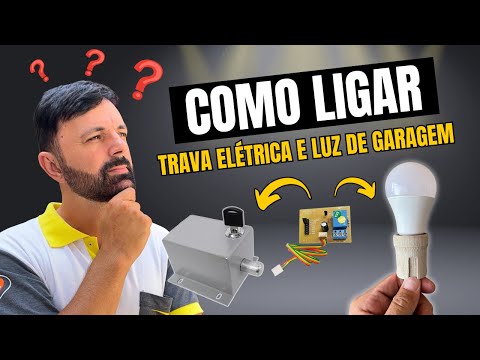 Como ligar A TRAVA ELÉTRICA E LUZ DE GARAGEM - CENTRAL TSI PRO GAREN
