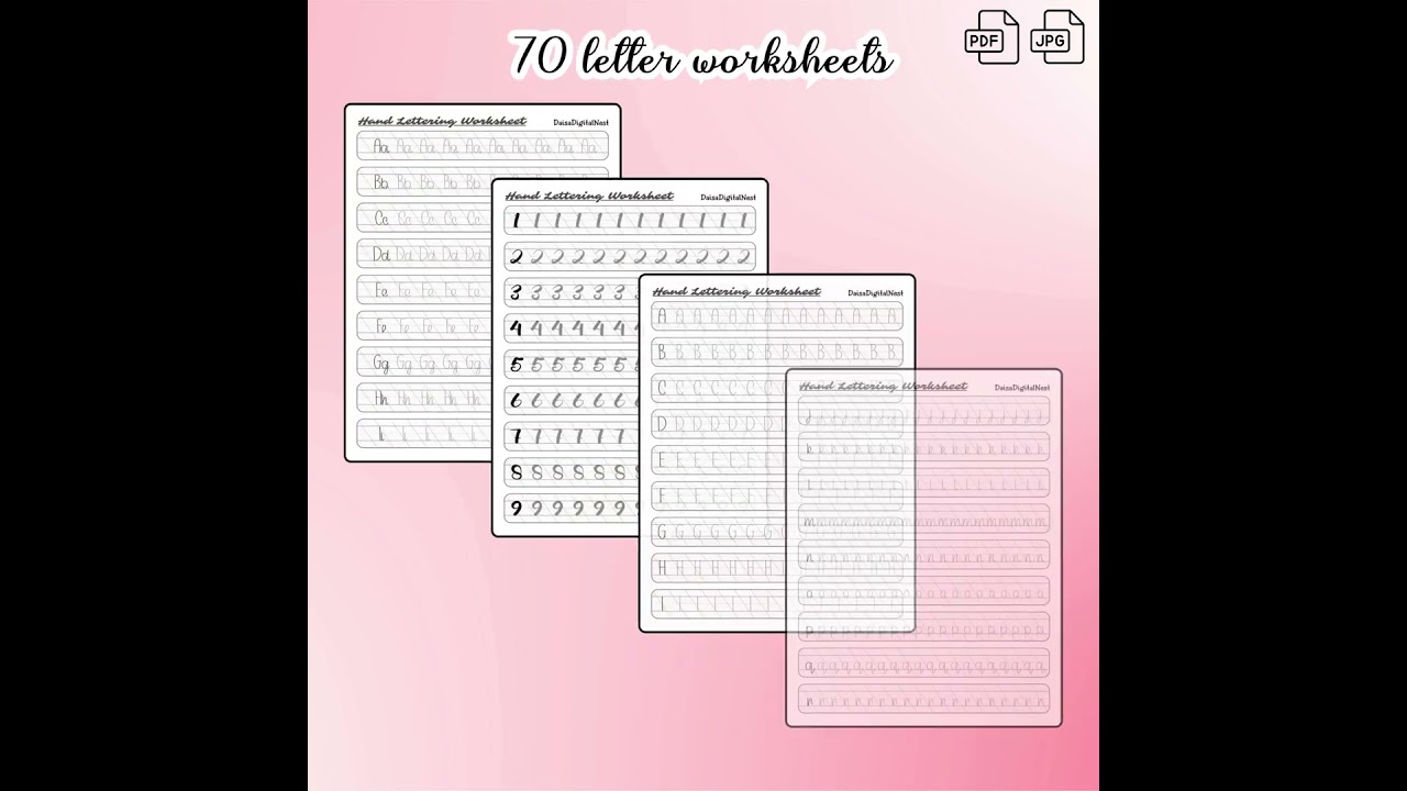 Cursive Writing Worksheets | Printable Calligraphy Strokes, Alphabet & Words