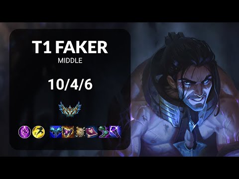 T1 Faker Sylas vs Orianna MIDDLE - KR CHALLENGER Patch 13.20