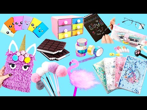 30 Easy DIY Amazing School Supplies - Cute Crafts for Back To School
