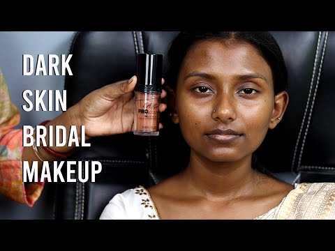 Step By Step HD Makeup Tutorial For Beginners/ Dark Skin Makeup/ South Indian Bridal Makeup /Makeup
