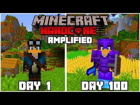 I Survived 100 Days In Minecraft Hardcore Amplified