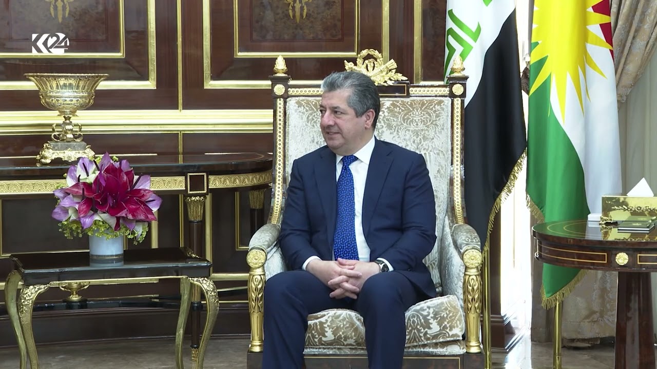 ڤیدیۆ | سەرۆكوەزیران پێشوازی لە باڵیۆزی بەریتانیا لە عێراق دەکات