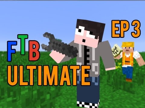 Minecraft: FTB Ultimate Pack - Episode 3 - Machines and House Extension!