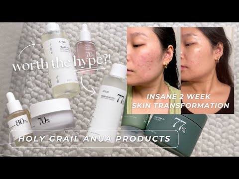 which ANUA products are worth the hype? | honest review for calming acne & healing my skin barrier