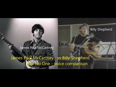 James Paul McCartney vs Billy Shears - voice comparison - For No One