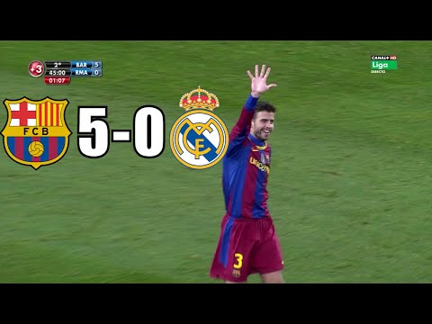 Barcelona vs Real Madrid (5-0) Full Match HD with Stadium Noise