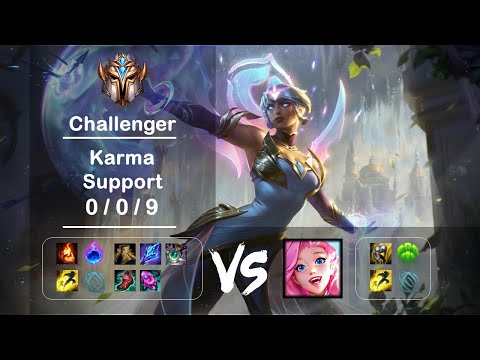 KR Challenger Support Karma vs Seraphine Ep.1809