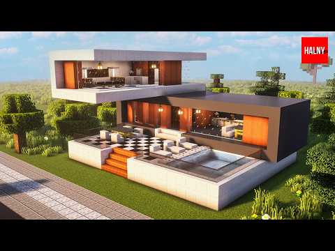 How to build a modern house in minecraft