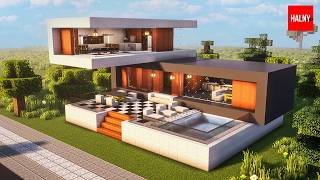 How to build a modern house in minecraft