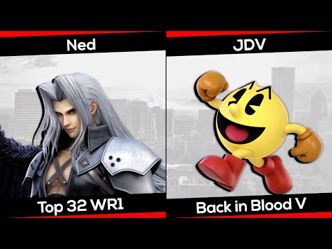 Ned (Sephiroth) vs. JDV (Pac Man) - Back in Blood V - SSBU Top 32 WR1