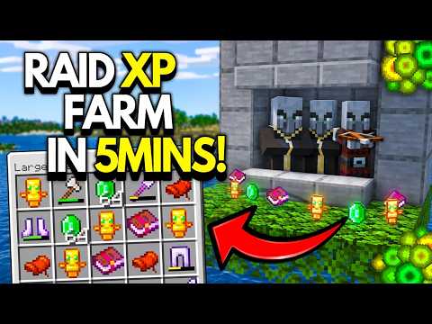 EASIEST OP RAID XP FARM Minecraft Bedrock 26.4/1.21+!