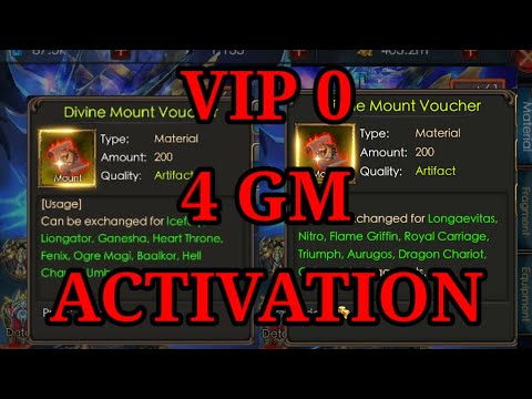 VIP 0 activates 4 gold mount | Br boost | Legacy of discord