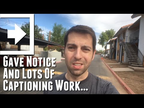 Gave Notice And Lots Of Captioning Work... (Day 1096 - 10.31.2017)
