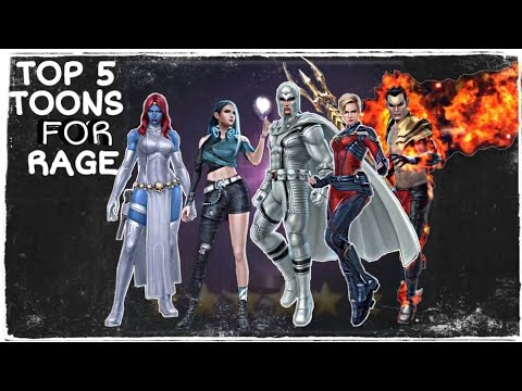 Top Five Worthy characters for ctp of rage - marvel future fight