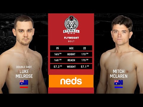 ETERNAL MMA 65 - LUKE MELROSE VS MITCH MCLAREN - MMA FIGHT VIDEO