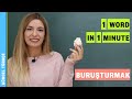 Turkish Word of The Week | Buruşturmak