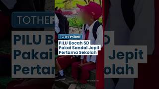 VIRAL Bocah SD Pakai Sandal Jepit Lusuh ke Sekolah, Seragam Sekolah Masih Dicicil Orangtua
