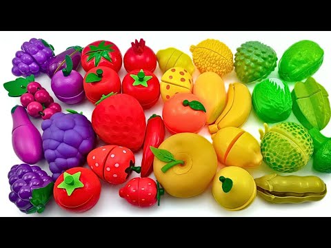 Entspannendes Schneiden von Obst und Gemüse ASMR, TRAUBEN, TOMATEN, APFEL | Befriedigendes