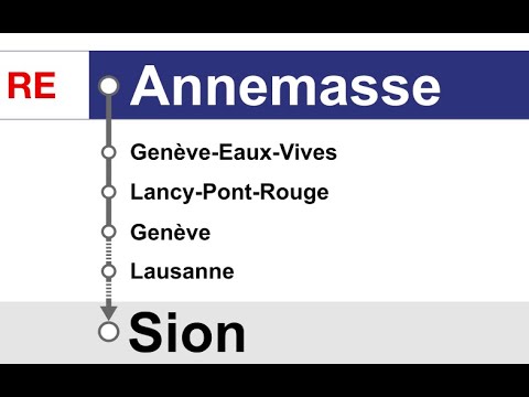 annonces CFF » RE Annemasse — Sion (2023) | heures de pointe | SLBahnen