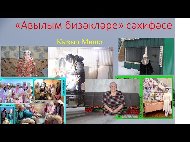 Авылым бизәкләре:  Кызыл  Мишәгә бардык