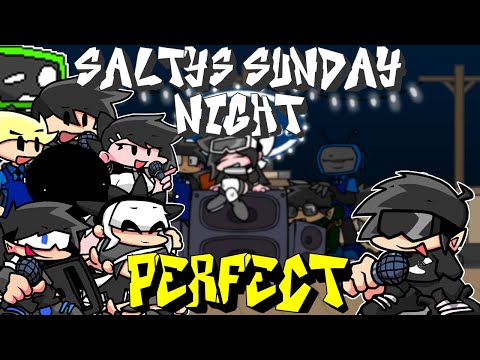 Friday Night Funkin' - Perfect Combo - Salty's Sunday Night Mod + Cutscenes [HARD]