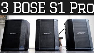 Three Bose S1 Pro - Audio Sound Test Demo & Set Up