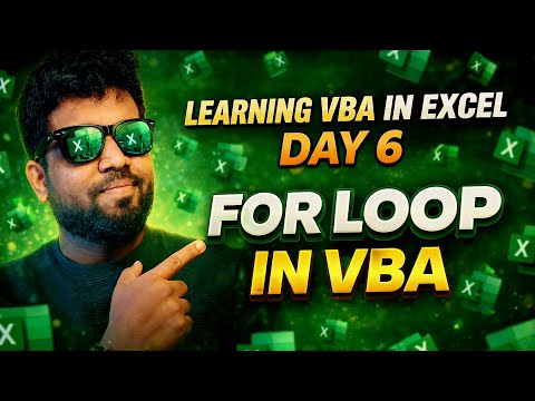 Excel VBA Day 6 | FOR Loop in Excel VBA | Automate Repeated Work #excel #ameenteach 