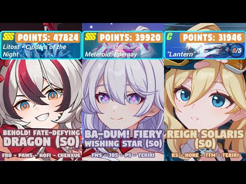 Honkai Impact 3rd: Ex-Memorial Arena |Ver 8.4 W4 | SSS Litost, Epernay, SS Lantern |(S0)FDD, FWS, RS