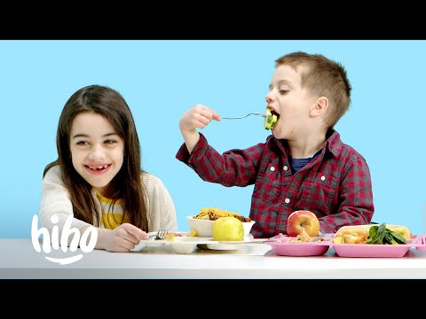 Kids Try School Lunches from Around the US | HiHo Kids