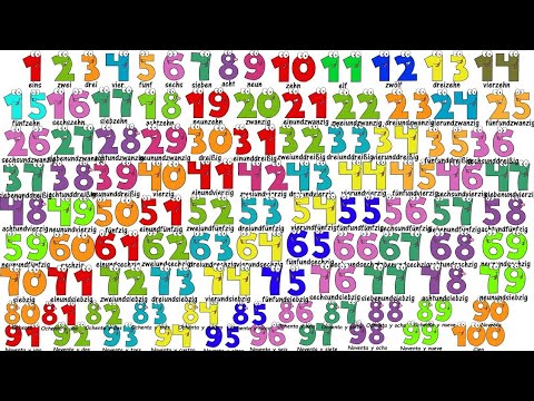 Learn to Count in German from 1 to 100 -تعلم الأرقام بالألمانية