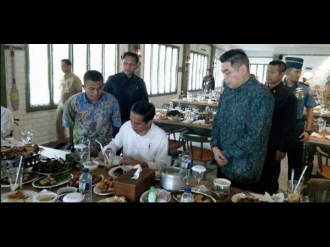 Harga Makan Siang Jokowi dalam Lawatannya di Kota Minyak