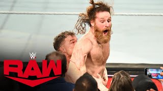 Chad Gable attacks Sami Zayn after the match!: Raw highlights, April 15, 2024