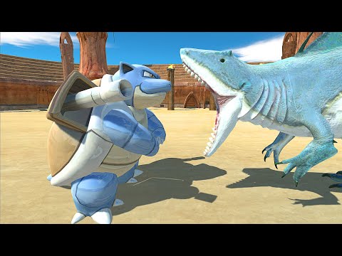 Blastoise vs King Shark At Arena - Animal Revolt Battle Simulator