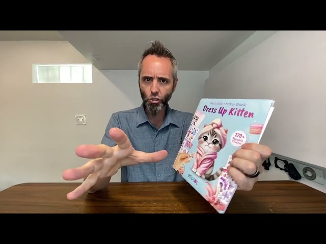 Best Sticker Activity Book for Dressing Up Kittens - alternate angle