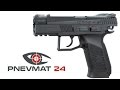 Пистолет пневматический ASG CZ 75 P-07 Nickel Blowback кал.4,5мм