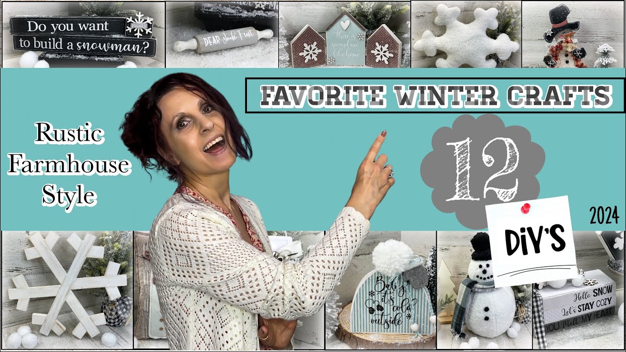 DIY Farmhouse Rustic Winter Crafts | DIY Mega Winter Crafts | Favorite Winter Crafts