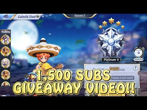 GALACTIC DUEL UP TO PLATINUM & GIVEAWAY VIDEO!! Saint Seiya Awakening