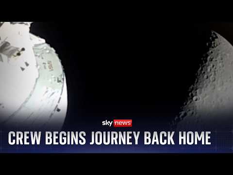 Artemis II crew begins four-day journey back home | Sky News special programme