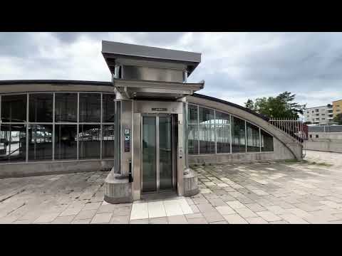 BRAND NEW! 2023 "SMW Elevator AB" MRL Traction Elevator @ Blackeberg Subway Station, Bromma, Sweden.