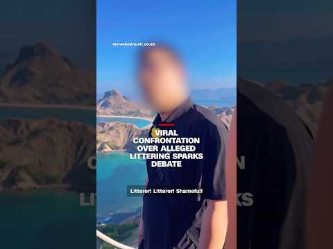 Viral confrontation over alleged littering sparks debate